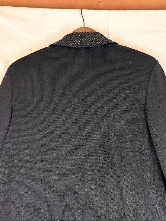 ST JOHN EVENING Women’s Size 10 Sweater Cardigan VINTAGE Embellished Made in USA - Picture 15 of 16